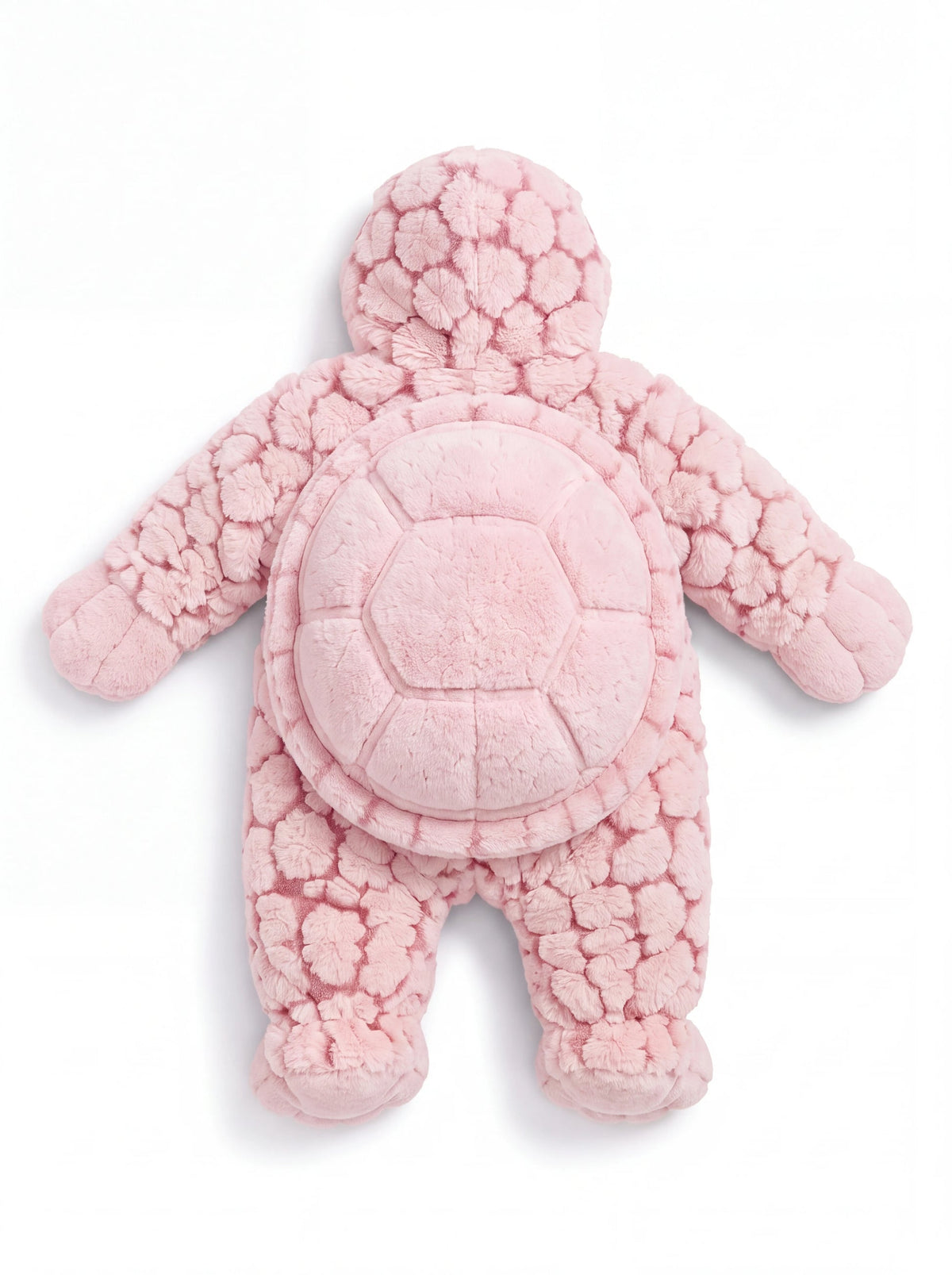 Babyshells turtle onesie — Pink back
